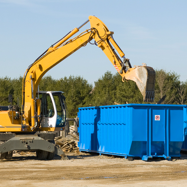 are there any restrictions on where a residential dumpster can be placed in Merchantville NJ